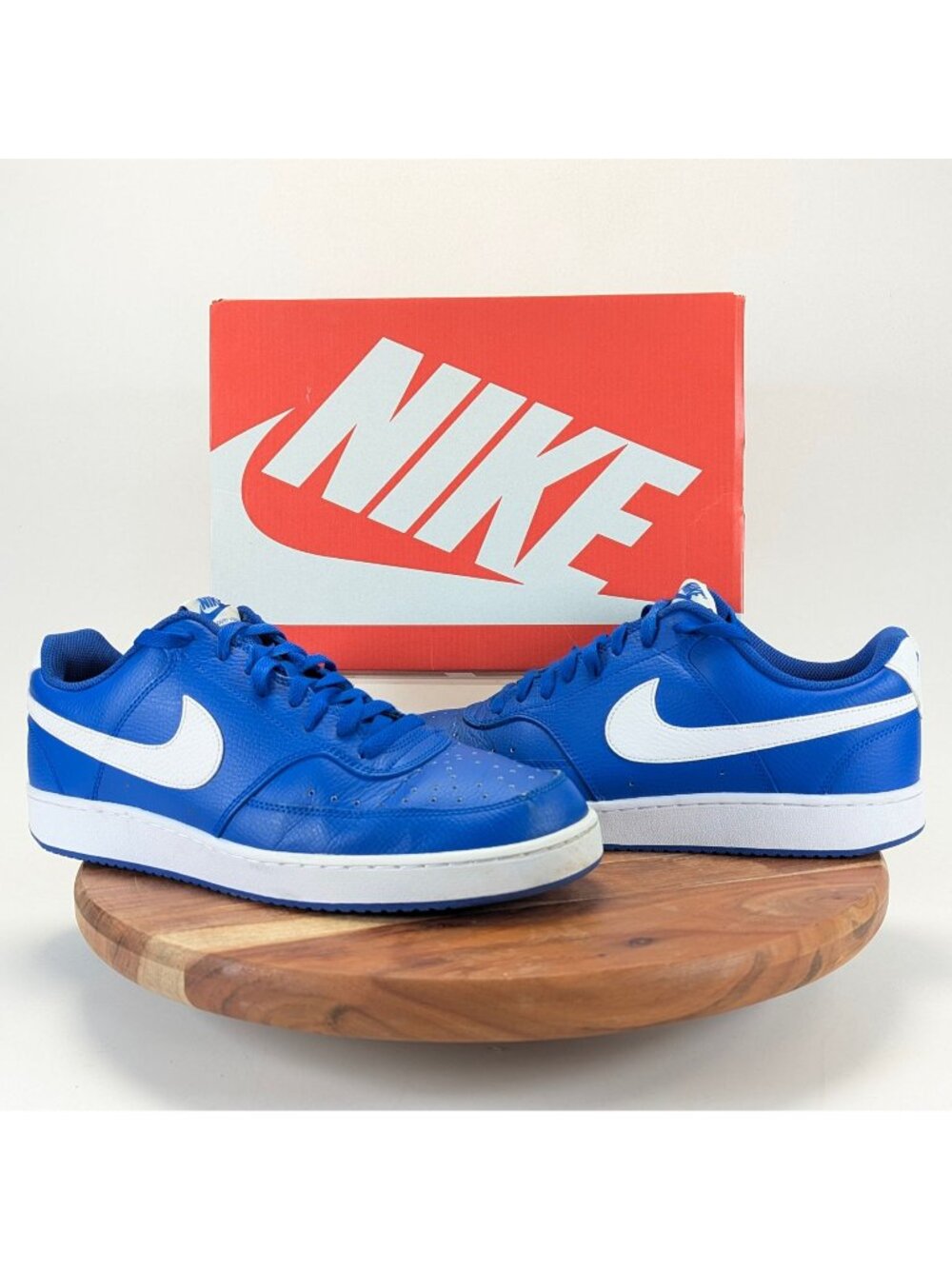 Nike Court Vision Low Shoes Mens Size 12 Blue White HJ9135-445 Casual Sneakers